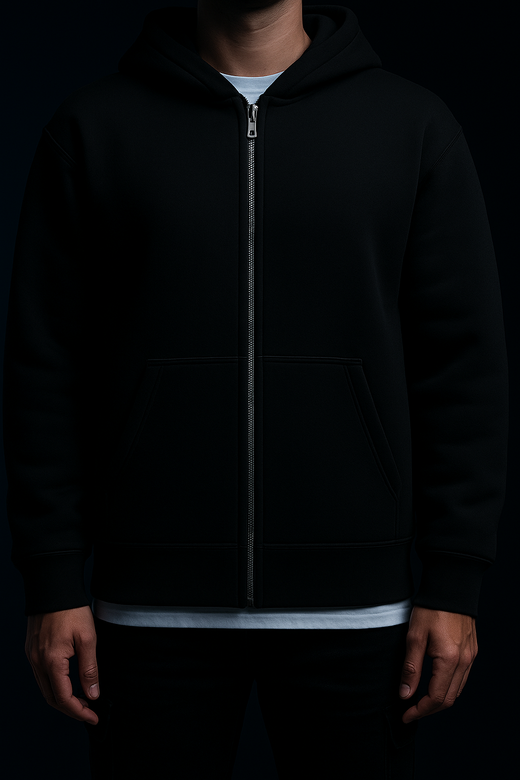 GEISHA - Oversized Zipper Hoodie